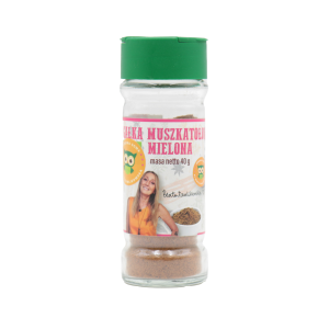 Gałka muszkatołowa mielona w szklanym słoiczku - 40 g